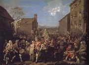 William Hogarth March to Finchley oil painting reproduction